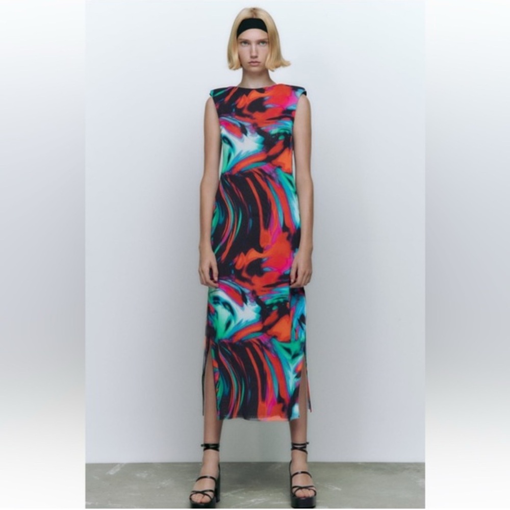 Viral Zara Vibrant Multicolor Women's Dress